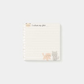Post-it® Grille de chats (Devant)