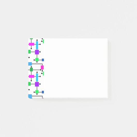 Post-it® Grille de couleurs cool (Devant)