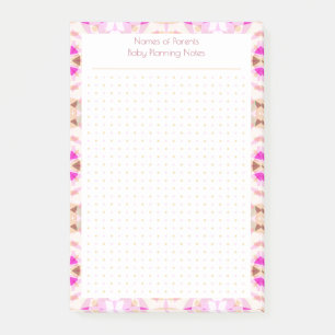 Post-it® Grille de points Brown rose et personnalisé Nouvea
