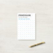 Post-it® Grille de points graphiques modernes Notes (Sur un bureau)