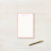 Post-it® Grille de points vert rose personnalisé Planificat (Sur un bureau)