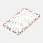 Post-it® Grille de points vert rose personnalisé Planificat (Incliné)