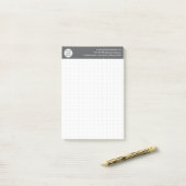 Post-it® Grille graphique 5 carrés par pouce (Sur un bureau)