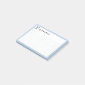 Post-it® Grille graphique avec Porte - bloc et stylo bleu (Incliné)