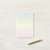 Post-it® GRILLE JOURNAL Pastel Fauxbonichi (Sur un bureau)