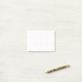 Post-it® Grille numérique/puce 4x3 (points rouges) (Sur un bureau)