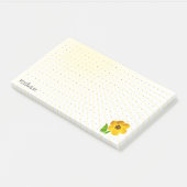 Post-it® Grille pointillée - Jolie Tulipe jaune ouverte pho (Incliné)