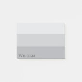 Post-it® Gris argenté rayé (Devant)