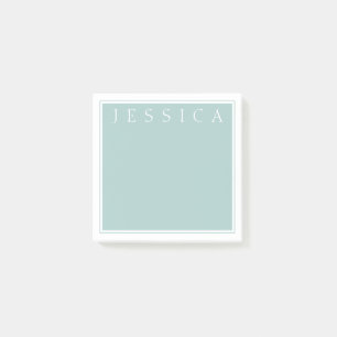 Post-it® Gris Bleu Ardoise Clair Votre Nom