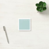 Post-it® Gris Bleu Ardoise Clair | Votre Nom (Bureau)