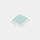 Post-it® Gris Bleu Ardoise Clair | Votre Nom (Incliné)