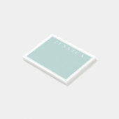 Post-it® Gris Bleu Ardoise Clair | Votre Nom (Incliné)