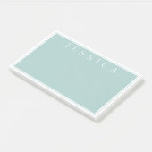 Post-it® Gris Bleu Ardoise Clair | Votre Nom (Incliné)