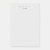 Post-it® Gris clair professionnel Simple clair (Devant)