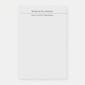 Post-it® Gris clair professionnel Simple clair (Devant)