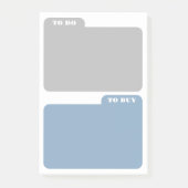 Post-it® Gris et bleu cendré à faire et à acheter (Devant)