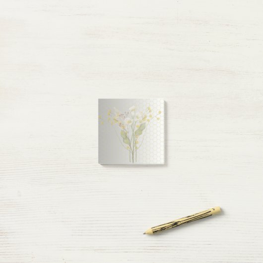 Post-it® gris et jaune (Sur un bureau)