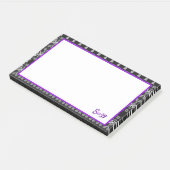 Post-it® Gris noir et pourpre (Incliné)