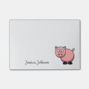 Post-it® Gros bloc - notes rose drôle personnalisé de por