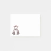 Post-it® Gros Chat Snuggings Ajouter Votre Nom (Devant)