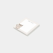 Post-it® Grosse graisse Chat Brown Personnalisé (Incliné)