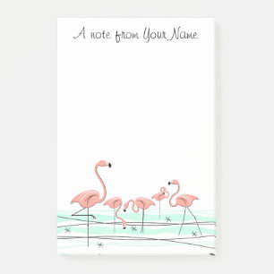 Post-it® Groupe "texte " de Flamants roses