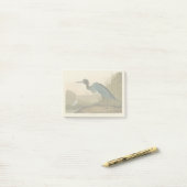 Post-it® Grue Bleue Heron Audubon Peinture (Sur un bureau)