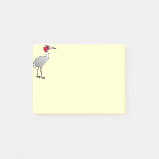 Post-it® Grue de Birdorable Sarus (Devant)