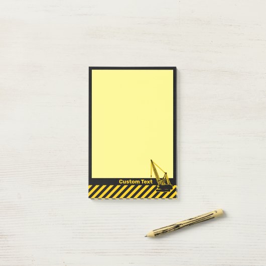 Post-it® Grue de construction (Sur un bureau)