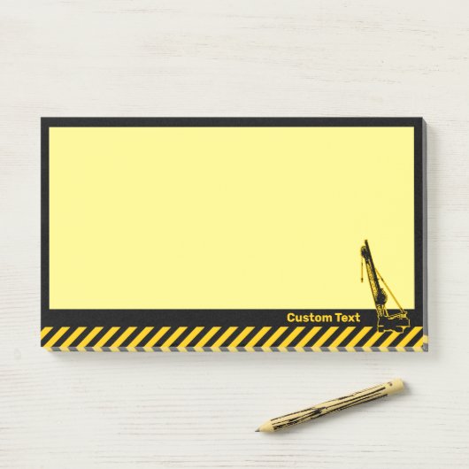 Post-it® Grue de construction (Sur un bureau)