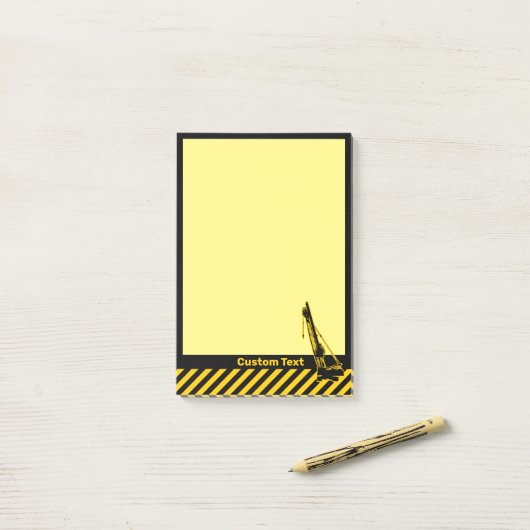 Post-it® Grue de construction (Sur un bureau)