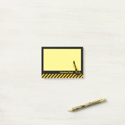 Post-it® Grue de construction (Sur un bureau)