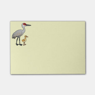 Post-it® Grue de Sandhill avec le colt