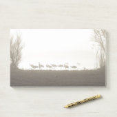 Post-it® Grues dans la brume (Sur un bureau)