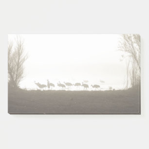 Post-it® Grues dans la brume