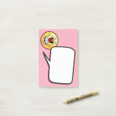 Post-it® Grumpey à visage joyeux (Sur un bureau)