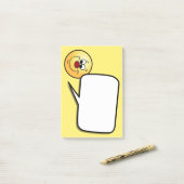 Post-it® Grumpey face sournoise (Sur un bureau)