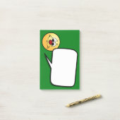 Post-it® Grumpey faciale apathique (Sur un bureau)