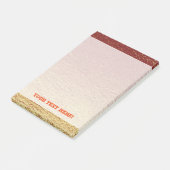 Post-it® Grunge en aluminium dégradé de terre cuite rouge b (Incliné)