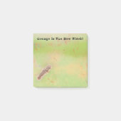 Post-it® Grunge Soudé Métal nuances de Patina vert rouille (Devant)