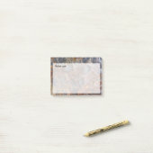 Post-it® Grungy Rock Texture avec texte (Sur un bureau)