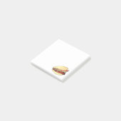 Post-it® Gua Bao Pork Belly Bun chinois Taiwan nourriture (Incliné)