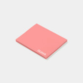 Post-it® Guava pink color name (Incliné)