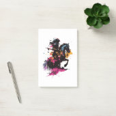 Post-it® Guerrier équitation cheval en aquarelle (Bureau)