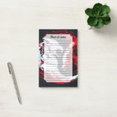 Post-it® Guerrier Loup Cosmique Rouge Blanc (Bureau)
