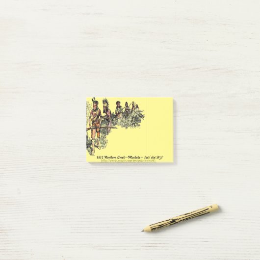 Post-it® "Guerriers 1812 de Mvskoke " (Sur un bureau)