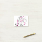 Post-it® Guillemet de fille Bon goût en musique mauvais goû (Sur un bureau)