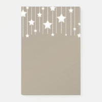 Guirlande d'étoiles suspendues blanches et beige a