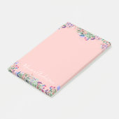 Post-it® Guirlande en pastel - rose-clair personnalisé (Incliné)