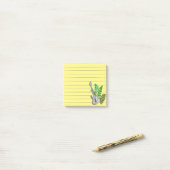 Post-it® Guitare et fougères (Sur un bureau)